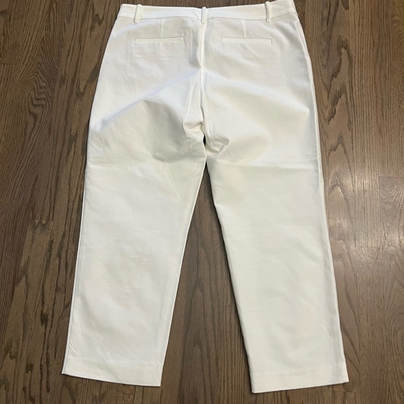 LOFT RIVIERA SLIM WHITE ANKLE PANTS - SIZE 14 - Picture 2 of 2